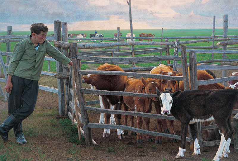 國(guó)家一級(jí)美術(shù)師、碩士生導(dǎo)師龍力游油畫作品欣賞